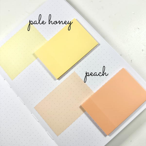 Translucent Sticky Notes - Pastel Grid - 3x5 – Rose Colored Daze