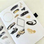 Transparent Matte Sticker Sheets - Black and Metal Elements Stickers