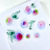 Multicolor Alcohol Ink Swatches - Colored Individual Roses