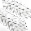 FOILED- Date Dot Stickers on Clear Paper - 2.0 Collection