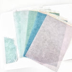 Washi Paper Stickers - Tearable Washi Page - Polka Dots - Winter Blues Collection