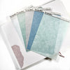 Washi Paper Tearable Stickers - White Polka Dots (non-foiled) - Winter Blues