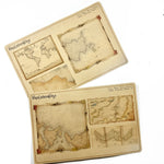 Craft Paper Sticker Sheets - Vintage Maps