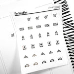 Icon Sticker Sheets - Travel