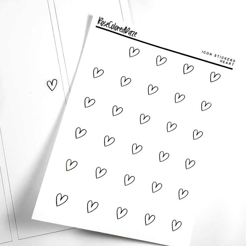 Icon Sticker Sheets - Heart