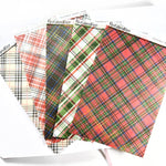 Washi Paper Stickers - Tearable Washi Page - Classic Holiday Plaids