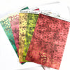 Washi Paper Stickers - Tearable Washi Page - Holiday Leaves and Berries - Holiday Velvet Collection