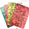 Washi Paper Stickers - Tearable Washi Page - Vintage Script - Holiday Velvet Collection