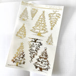 Foiled Stickers - Decorated Trees