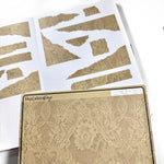 Craft Paper Sticker Sheets - Torn Paper - Lace