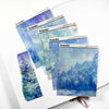 Washi Paper Tearable Stickers - Quarter Sheet Size - Winter Scenes