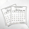 FOILED 2025 Monthly Calendar Sticker - SINGLE STICKER