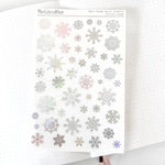 Foiled Stickers - Snowflakes