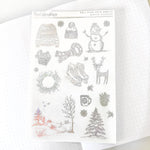 Foiled Stickers - Winter Doodles