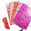 Washi Paper Stickers - Tearable Washi Page - Doodle Hearts - Sweet Tart Collection