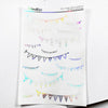 Foiled Full Page Deco Sheets - Doodle Bunting