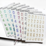 Transparent Matte Stickers - Birthday Collection - Balloon Numbers