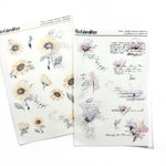Transparent Matte Stickers - Scripts and Florals