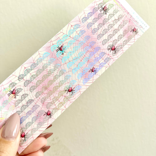 Washi Paper Stickers - 1.5" Web Scallop Headers