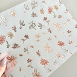 Autumn Florals - Set of 2 Vellum Sheets