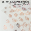 Autumn Florals - Set of 2 Acetate Sheets