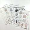 Transparent Matte Stickers - Glitter Elements