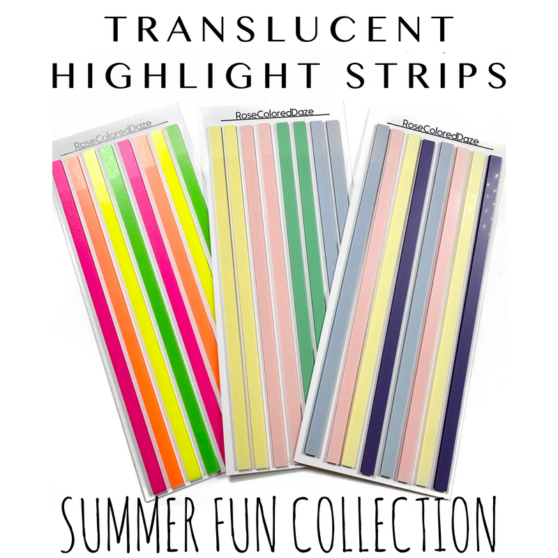 Highlight Strips - Summer Fun Collection