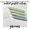 Chubby Highlighters - Greens