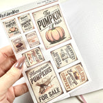 Transparent Matte Stickers - Autumn Labels