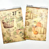 Washi Paper Tearable Stickers - Harvest Newspaper Collection