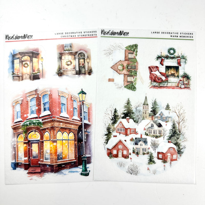 Large Decorative Stickers - Holiday '24 Collection