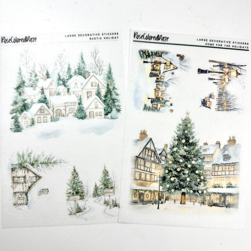 Large Decorative Stickers - Holiday '24 Collection