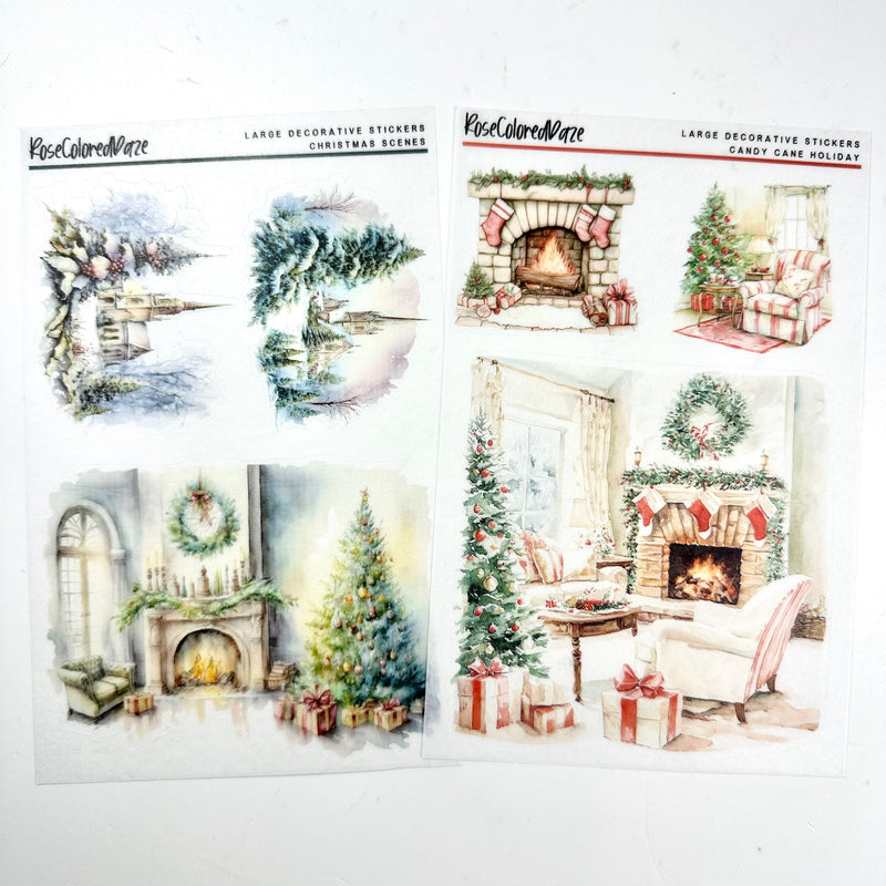 Large Decorative Stickers - Holiday '24 Collection