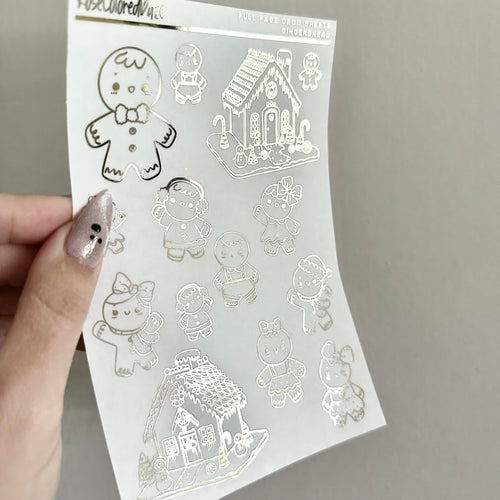 Foiled Stickers - Gingerbread