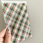 Washi Paper Stickers - Tearable Washi Page - Classic Holiday Plaids