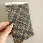 Washi Paper Stickers - Tearable Washi Page - Classic Holiday Plaids