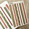 Transparent Matte Stickers - Tartan Plaid Washi Strips