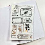 Foiled Full Page Deco Sheets - Vintage Labels