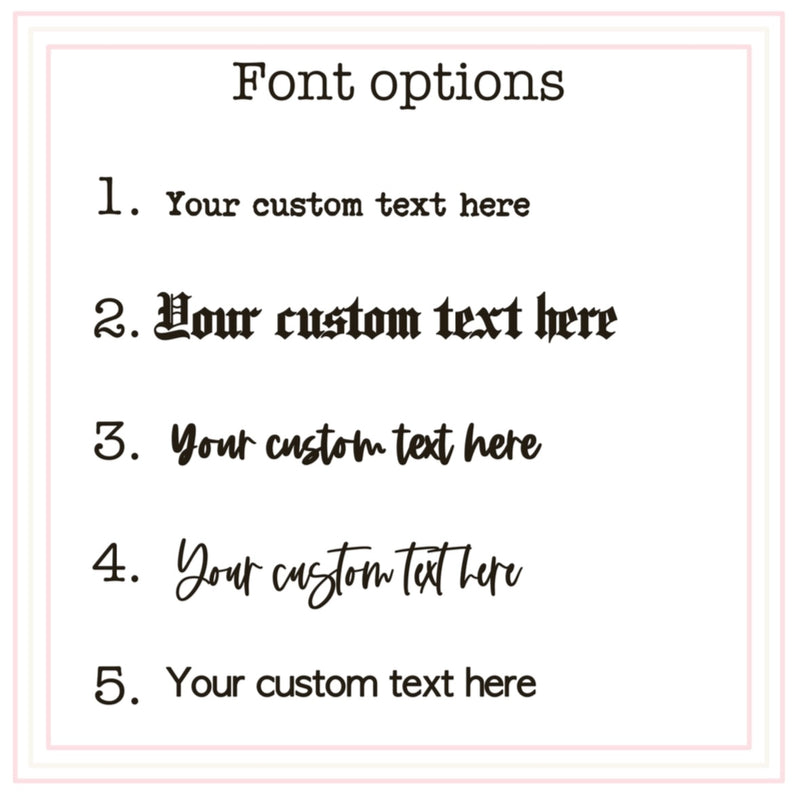 Window Cling - CUSTOM OPTION