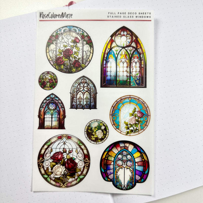 Transparent Matte Stickers - Decorative Windows