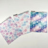 Washi Paper Tearable Stickers - Quarter Sheet Size - Colorful Snowflakes