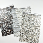 Washi Paper Tearable Stickers - Stone