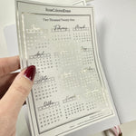 FOILED 2025 Calendar Sticker - SINGLE STICKER