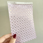 Washi Paper Stickers - Tearable Washi Page - Coquette Bows - Lavender Haze Collection