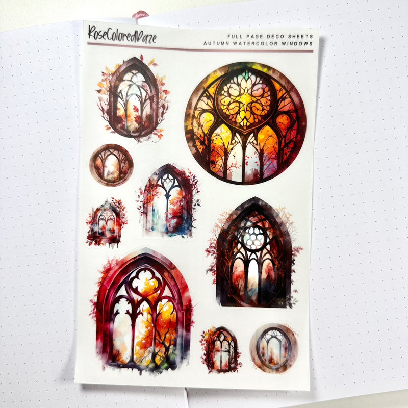 Transparent Matte Stickers - Decorative Windows - Fantasy Collection