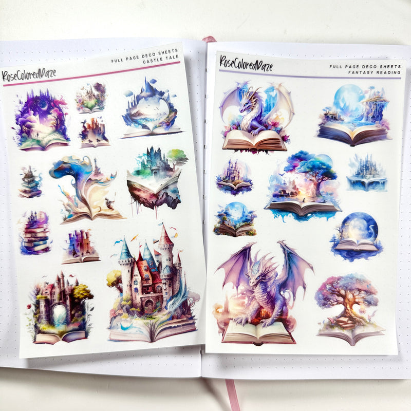 Transparent Matte Stickers - Fantasy Collection