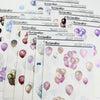 Transparent Matte Stickers - Birthday Collection - Decorative Balloons