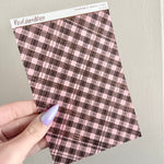 Washi Paper Stickers - Tearable Washi Page - Valentine's Day Plaids