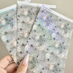 Washi Paper Stickers - Washi Strips - Scallop Webs