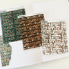 Washi Paper Tearable Stickers - Quarter Sheet Size - Bookshelves